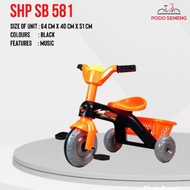 CHILDREN'S TOY TRICYCLE BABY BIKE CHILDREN'S TOY TRICYCLE BIKE JUMBO TIRE TOY COLORED BIKE TOY EDUCA