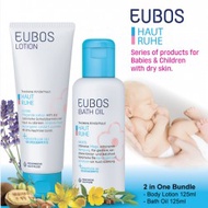 EUBOS Baby Bath Oil and Baby Lotion 125ml (Special Care...