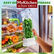 Mykitchen Herb Keeper, Herb Saver for Fridge, Keep Coriander Fresh Container, Herb Storage Container