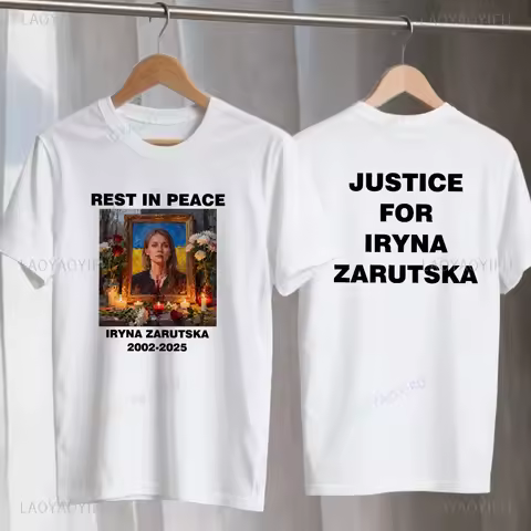 Rest in Peace Iryna Zarutska 2002-2025 Graphic T Shirts Justice for Iryna Zarutska T-shirt Woman Man