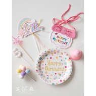 Dog Cat Birthday Bib Cat Cat Puppy Birthday Hat Cake Candle Pet Influencer Decoration ins