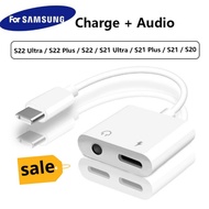 🔥SUPPORT SAMSUNG A16 A26 A36 A35 A56 A73 S23 S24 S25 DAC 2 in 1 USB Type C to 3.5mm Headphone Cable 