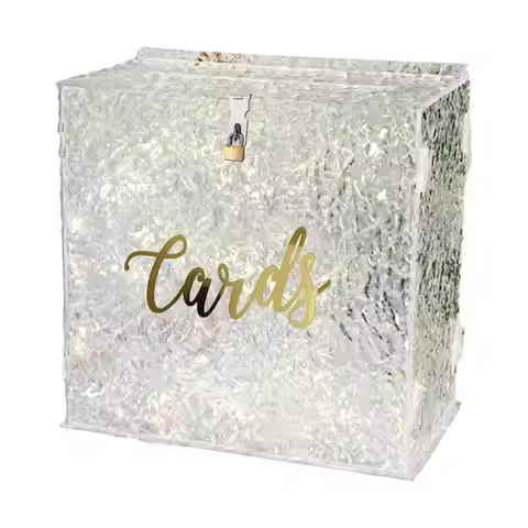 Acrylic Wedding Cards Box Wedding Supply Envelop Card Box Acrylic Card Box for Graduation Reception 