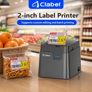 Clabel 221D 50mm Bluetooth Thermal Label Printer Mesin Cetak Sticker Price Tag Barcode SME