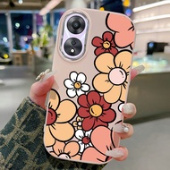 Casing hp For OPPO A58 5G A58X 5G A78 5G A58 4G A1x 5G A2x 5G Case Garden Pattern Casing HP Cesing R