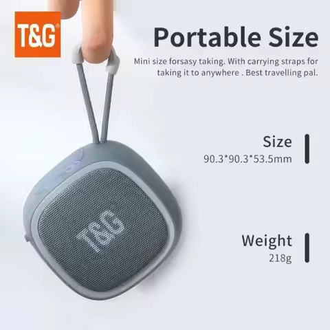 Outdoor Bicycle Riding TG659 T&G Portable Bluetooth Speaker Wireless Mini Bass FM Radio Soundbar Boo