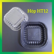 50 boxes of HT12, square box with black base, sticky rice box - VUI STORE