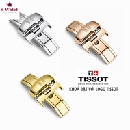 Anti-folding Butterfly Buckle Leather Strap Watch With Tissot logo, Color-Plated Stainless Steel Buckle - K2101