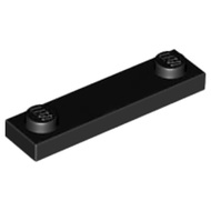 Brick2cube Part-Plate Modified 1 x 4 with 2 Studs without Groove-92593