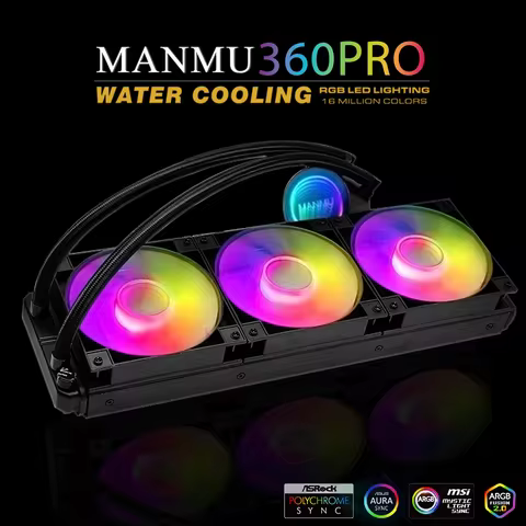 MANMU 360mm Liquid Cooler Cpu Am4 Cpu Cooler Cpu Cooling Liquid Water Cooler Processor For Gaming Co