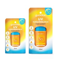 Guardian Face & Body UV Sunscreen Milk SPF50 25ml 45ml Moisture Sunblock Sun Protection
