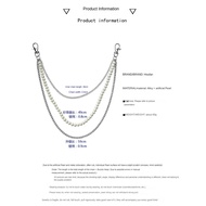 [Meimeier] Hip-Hop Unique Metal Pearl Pants Chain Trendy Men Women Jeans Chain Accessories Hot Girl 