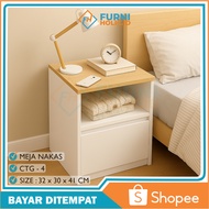 FURNIHOLIC Bedside Table - Bedside Table - Bedroom Side Table - Minimalist Bedside Table