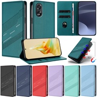 Deluxe Casing For Oppo A18 A38 A58 4G A78 A98 A79 A59 5G Reno11F Reno8 Reno10 Pro 5G Magnetic Lock W