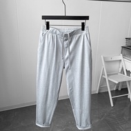 UNIQLO Shino U Home การดูดซับความชื้นเหงื่อแคบปากลำลองกางเกงเก้าส่วน