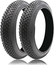 2 Pack Fat Tire for Ebike,20/24/26/x3.0/4.0 Inch Puncture Proof Replacement Tyre,Bicycle Accessories