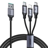 【現貨/3合1快充】Joyroom S-A21 數據線(1.2m)｜Type-C 轉三種接口：Lightning+Type-C+Micro｜100W快充｜筆電手機高速傳輸｜蘋果安卓通用 (全新原裝行貨