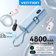 Vention Mini PowerBank LED Display 4800mAh Small Power Bank 22.5W Foldable Lightning Type for Iphone
