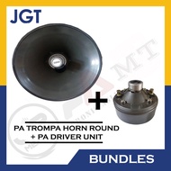 BUNDLE: 1pc PA Horn Round TROMPA 16" + 1pc PA Driver Unit Speaker SET