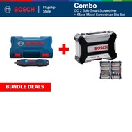 BOSCH [COMBO] GO 2 Solo Smart Screwdriver - 06019H21L1 + BOSCH 44pcs Mixed Screwdriver Bits Set - 26