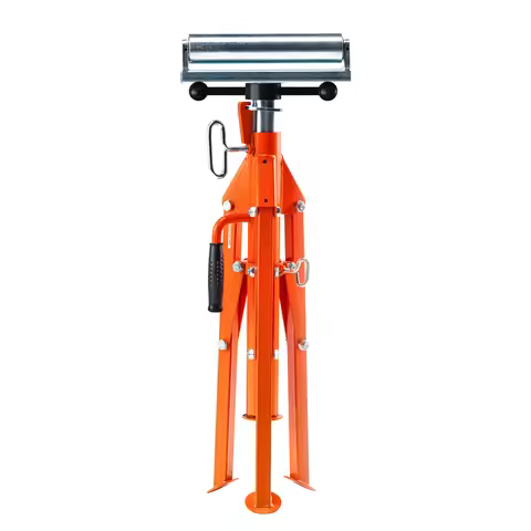 SucceBuy Roller Stand Heavy Duty 2500 LBS Load Capacity 27.6"-52" Adjustable Folding Roller Support 