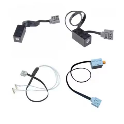 Building blocks micro motor S motor LED light group 1 with 8 light group technology power group modi