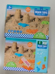 2盒 [aeon購, 全新未玩] Beach Toys Play Sand 動力沙 沙灘 玩具 模具 Kinetic sand play toy