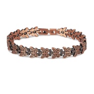 Magnetic Bracelet Pure Copper Butterfly Chain Link 11mm Magnet Arthritis Relief Health Energy Jewelr