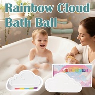 Rainbow Cloud Bath Bomb 120g Moisturizing Kids Bath Fizz With Fruit Scent Long Lasting U7c3