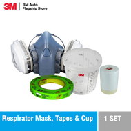 3M™ Dual Cartridge Respirator  7501 / 7502 / 7503 ซิลิโคนครึ่งหน้า ชนิดกรองคู่ ตลับกรอง  แผ่นกรองฝุ่