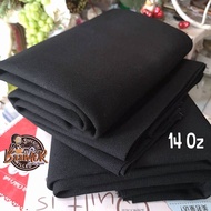 1y (90cmx110cm) Canvas 14 oz. Good Quality Fabric Black 14 Thick Material Length 90 Cm. x 110