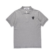 PLAY COMME DES GARCONS REI KAWAKUBO CDG Áo POLO Tình Yêu Đôi Nữ Áo Phông Dành Cho Nam Ngắn Tay