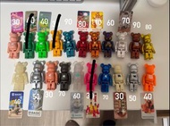 Bearbrick 100% basic 字母 電鍍 磨砂