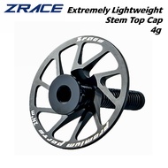 ZRACE Bike Stem Top Cap For 28.6mm 1 1/8 Steerer Fork Tube Caps Headset Cap Superlight Hollow Bike S