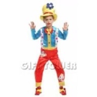 Pantomin children's clown costume | Circus clown costume halloween clown cosplay costume clown profe