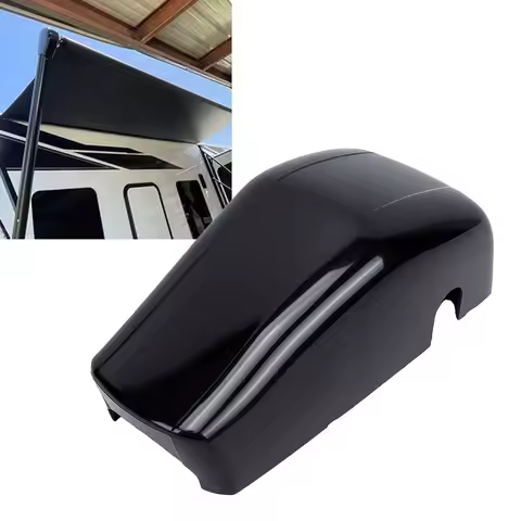 RV Awning Cover Replacement for LC3 Chassis System 643923 Black Awning Idler Head Front Cover RV Awn