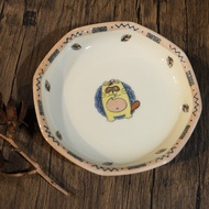 Cute tanuki weasel plate