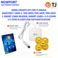 TJ Media Maestro and TKR-305P Song Update Kit with Smart Card Reader and Smart Card with 3 E-Coins