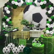 96pcs World Cup Soccer Theme Balloon Birthday Party Decoration Set Latex with Soccer Foil Balloon Pa