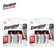 Energizer Max Alkaline C 2s Batteries (Bundle Of 2)