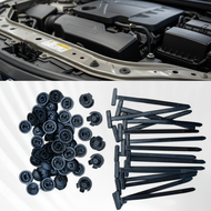 Pack of 50 Nylon Universal Buckle Clips Plastic Fasteners Durable for Automotive Cable Management  P