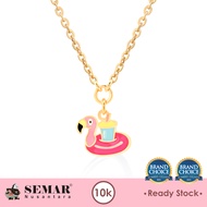 Kalung Emas Anak Baby Colour Flamingo Gold 10K Semar Nusantara