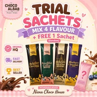 POST TODAY 📦 ORIGINAL HQ 💯 TRIAL PACK/SACHET BELGIAN CHOCOLATE DRINKS by CHOCO ALBAB | 4 FLAVOUR MIX