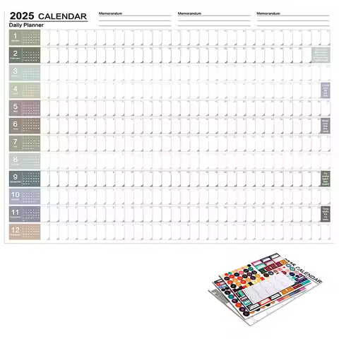 2025 2024 Calendar Planner Sheet Large Wall Calendar Kawaii To Do List Planner Target List Schedule 