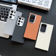For Samsung Galaxy S24 Ultra Note 20 S22 Plus S21 FE S20 Case Leather Skin Soft TPU Slim Cover