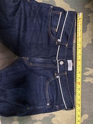 Undercover Indigo Denim Jeans with Brown Corduroy Panel