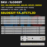 Backlight TV LG 55 Inch 55UJ6100PTA 55UJ632T JL.D550C1235-001BS-M Dan SSC-55LJ55/55UJ63-A8LED-REV01-