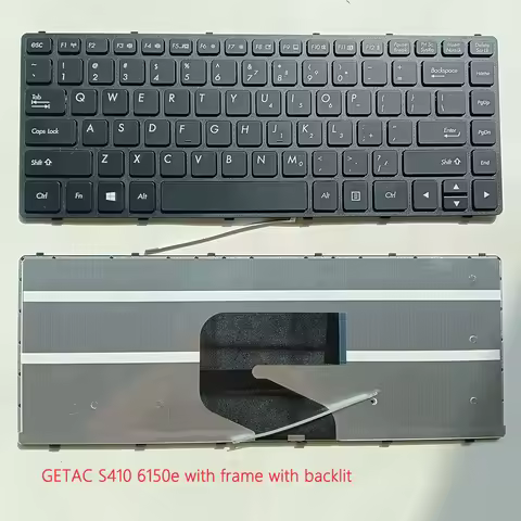Keyboard For GETAC S410 G1 S410G1 S410V S410 G2 G3 Volkswagen 6150e with Frame with backlit US Engli