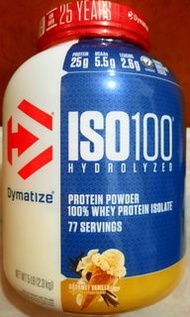 Dymatize ISO 100 Hydrolyzed 100% Whey Protein Isolate 增肌奶粉/水解分離乳清蛋白粉 Gourmet Vanilla 5lbs 美味雲呢拿味 5磅