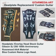 Gibson Acoustic Guitar headstock sj200 - gibson sj200 Acoustic Guitar Headplate